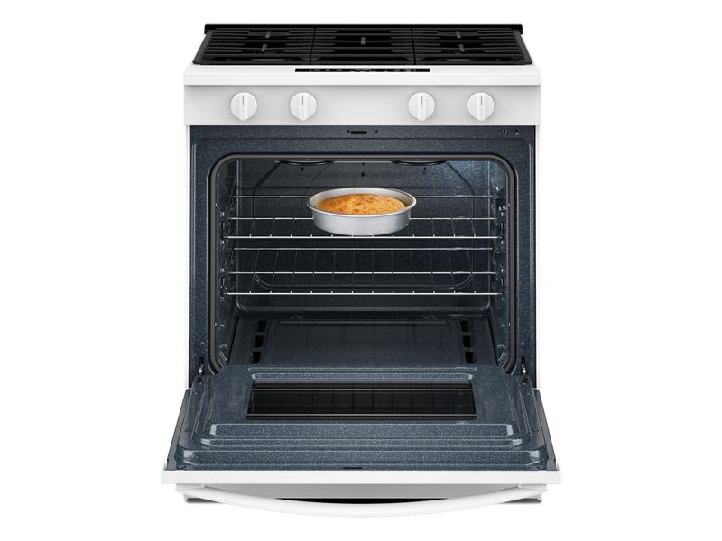 30" Whirlpool Gas Smart Range with No Preheat Mode and Steam Clean - WSGS3330TW