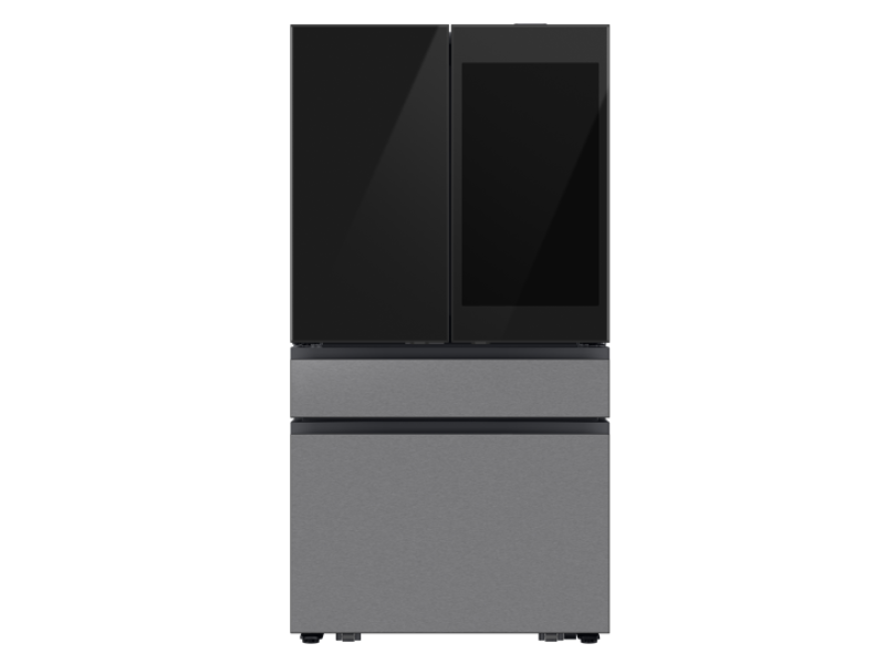 36" Samsung 29 Cu. Ft. Bespoke AI 4-Door French Door Refrigerator - RF90F29AECRAC