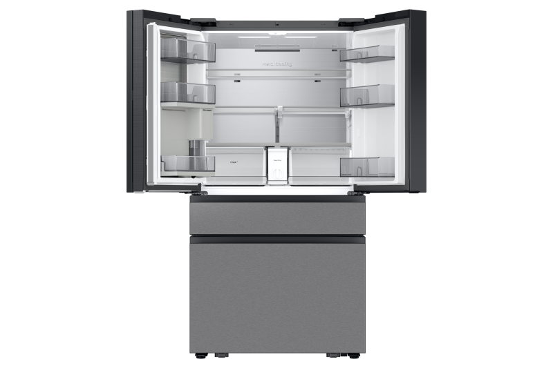 36" Samsung 29 Cu. Ft. Bespoke AI 4-Door French Door Refrigerator - RF90F29AECRAC