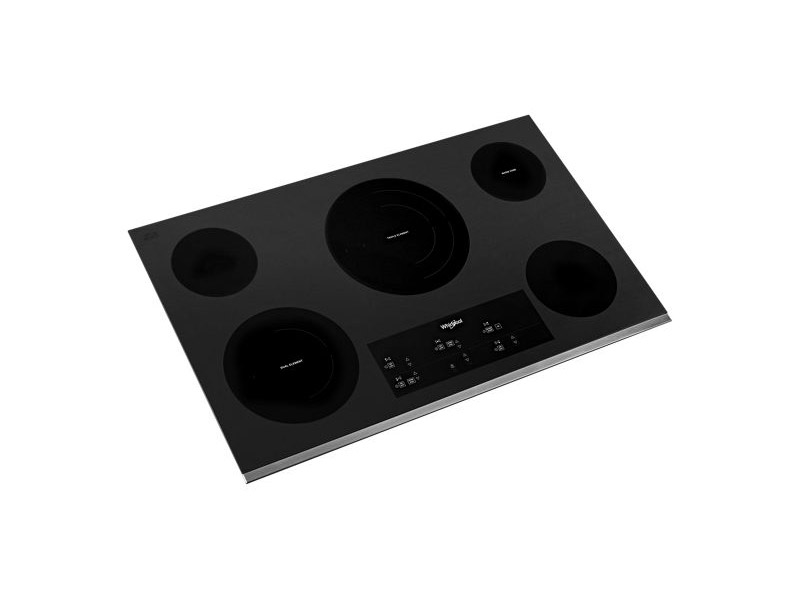 36" Whirlpool Electric Ceramic Glass Cooktop with Triple Radiant Element  - WCE97US6KS