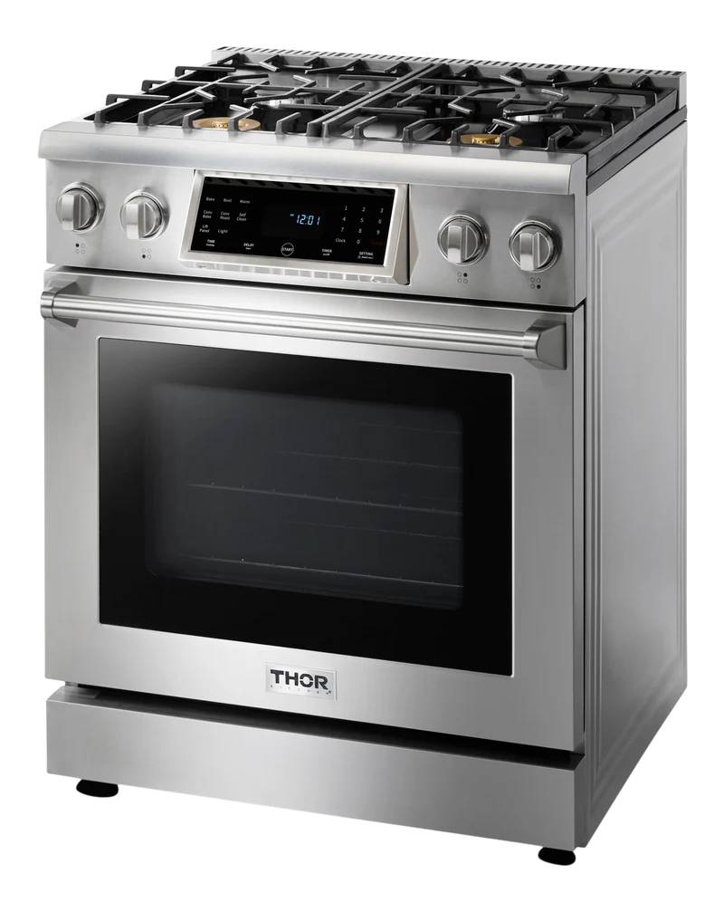 30" ThorKitchen Professional Tilt Panel Gas Range - TRG3001