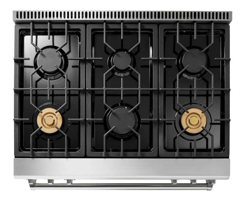 36" ThorKitchen Professional Tilt Panel Gas Range - TRG3601
