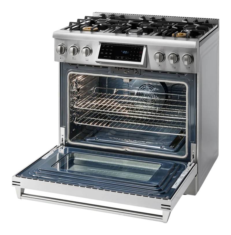 36" ThorKitchen Professional Tilt Panel Gas Range - TRG3601