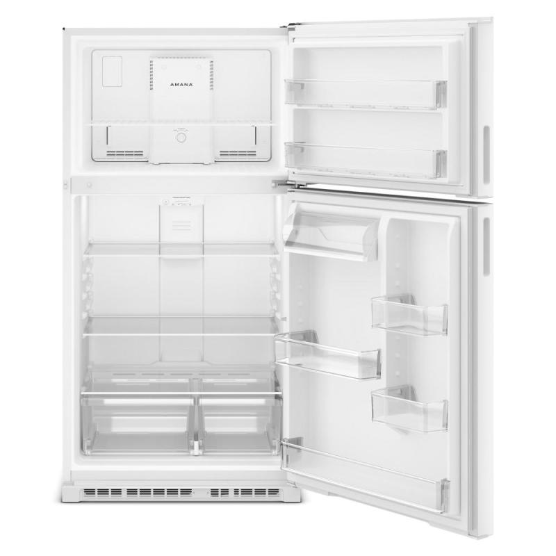 33" Amana 21 Cu. Ft. Wide Top-Freezer Refrigerator With Dual Crisper Drawers - ARTX2021TW