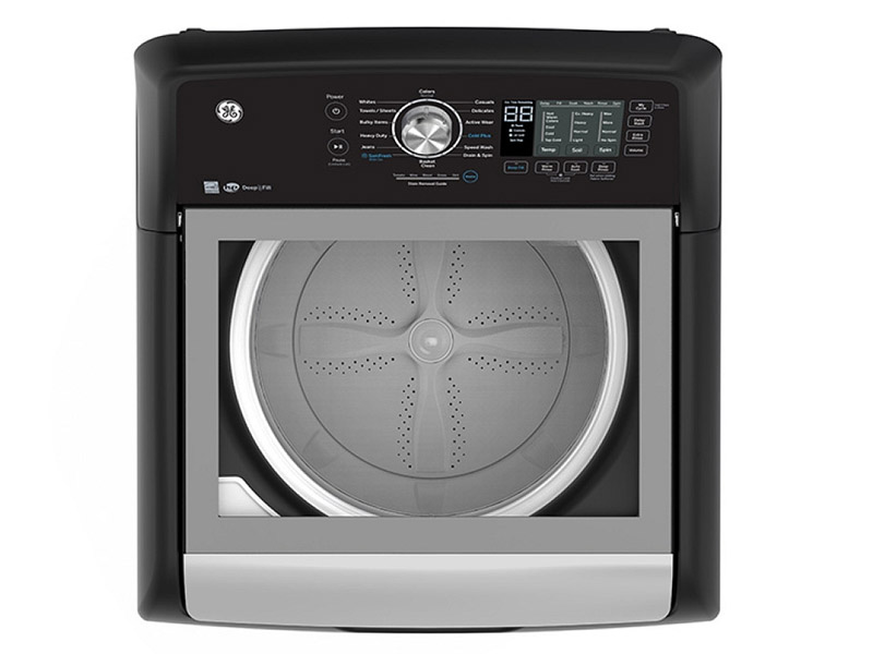 27" GE 5.3 Cu. Ft. Top Load Washer and 7.4 Cu. Ft. Top Load Electric Dryer - GTW681BMRDG-GTD68EBMRDG