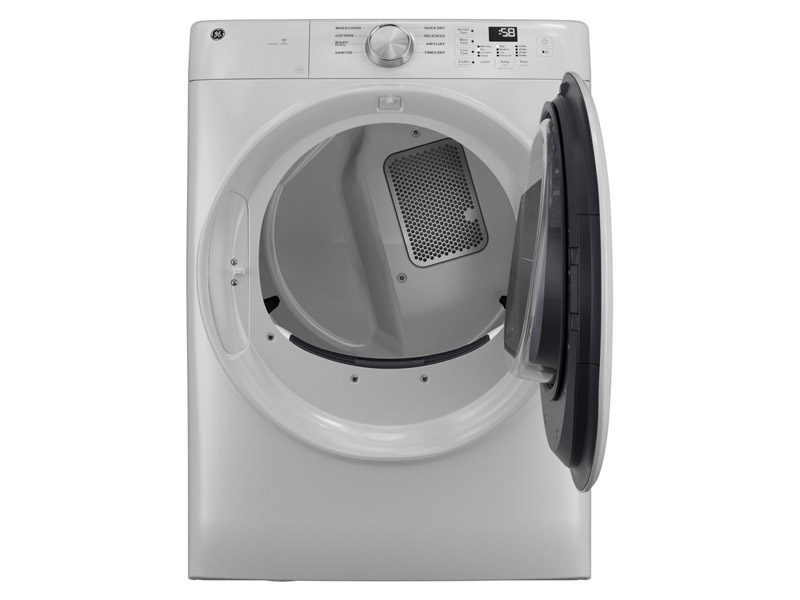 28" GE 5.3 Cu. Ft. Front Load Washer and 7.8 Cu. Ft. Electric Dryer - GFW350SSYWW-GFD35ESMYWW
