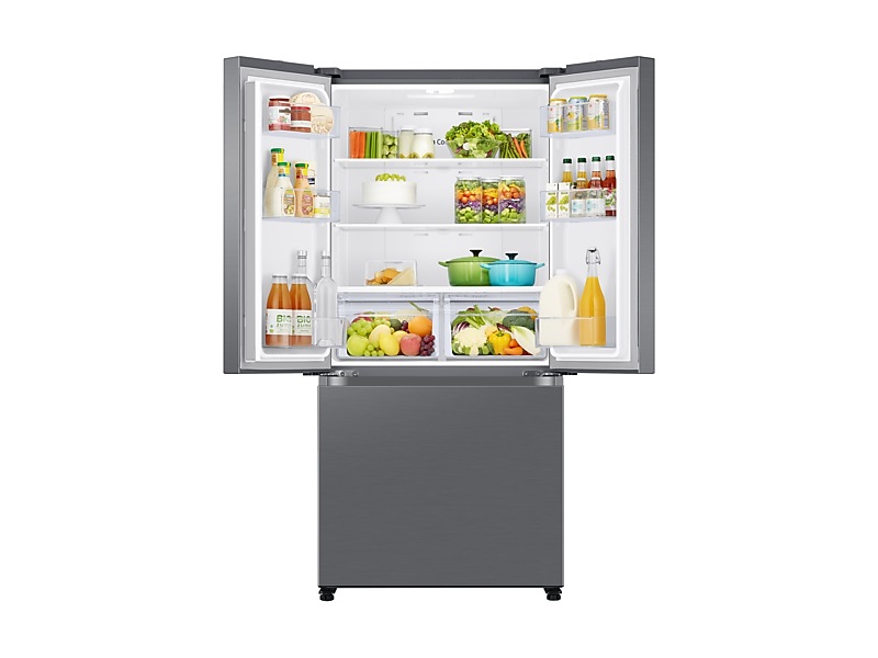 33" Samsung 18 Cu.Ft. 3-Door French Door Refrigerator with Twin Cooling Plus - RF18A5101S9/AA