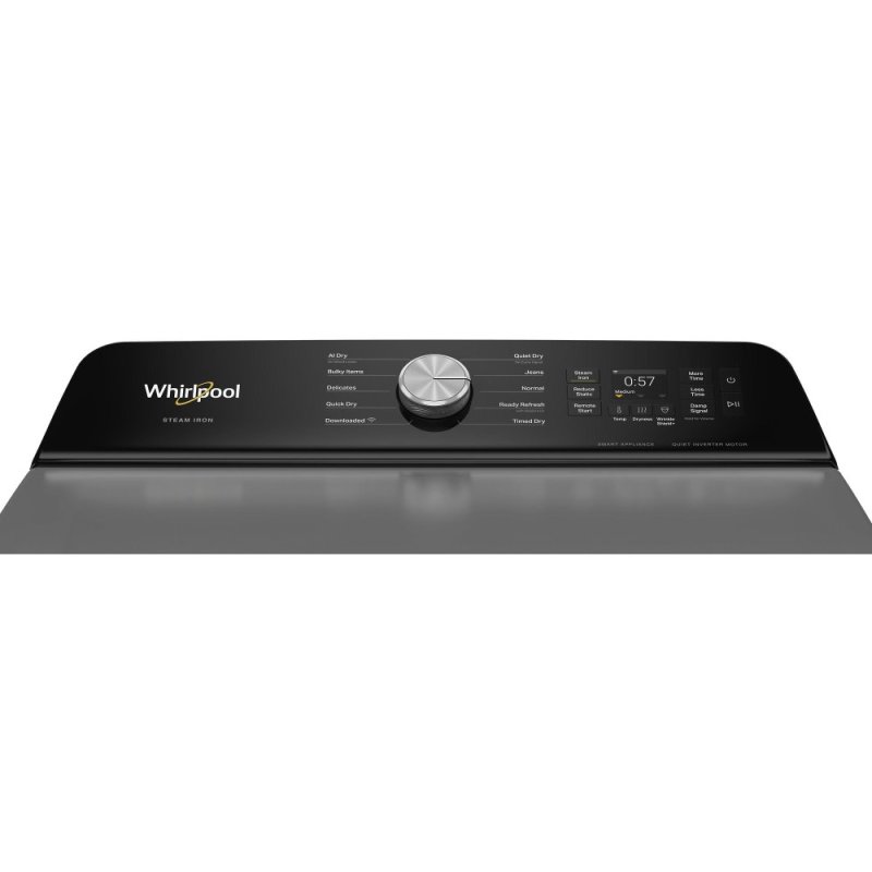 27" Whirlpool 7.5 Cu. Ft. Smart Electric Dryer with Steam Iron and AI Dry - YWED8509TR