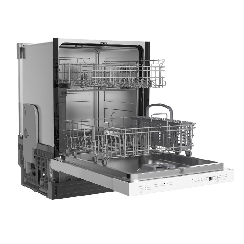24" GE 54 dB Universal Tall Tub Hybrid Interior Dishwasher in White - UDT610HSZWW
