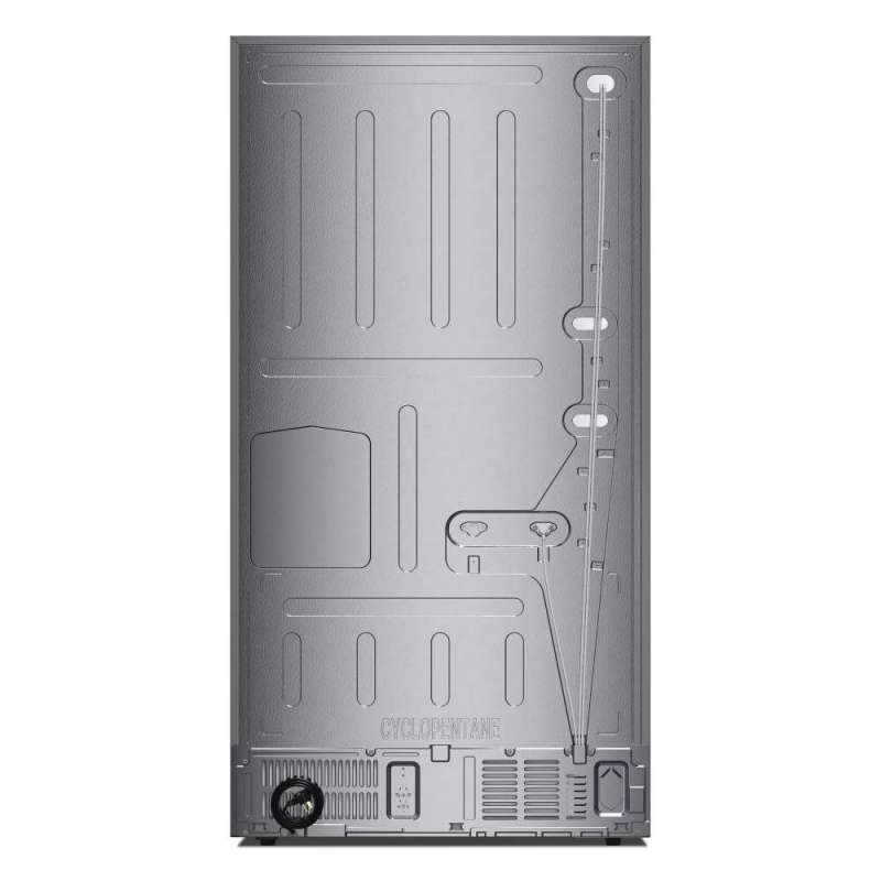 36" Kitchenaid 30 Cu. Ft. French Door Refrigerator with Exterior Water and Ice Dispenser and Wood-Look Sliding Tray in Porcelain White - KRFF436SPL