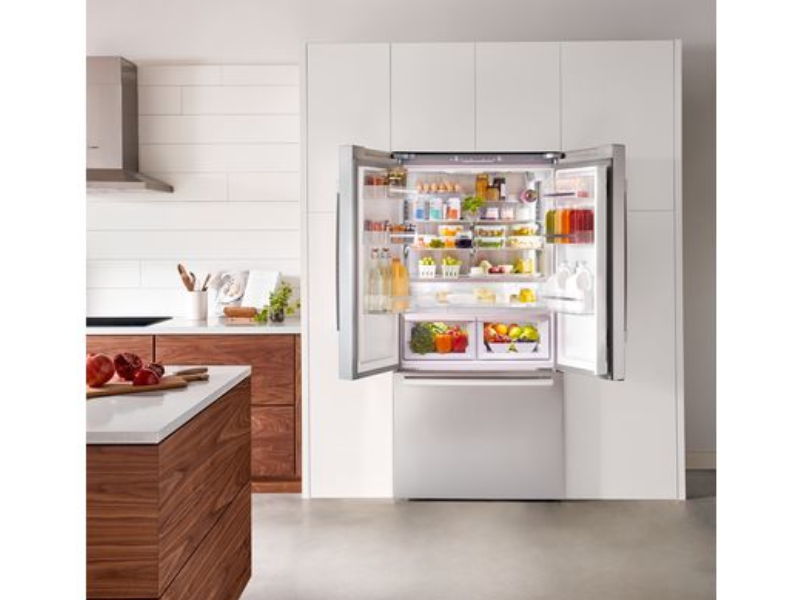 36" Bosch 21 Cu. Ft. 800 Series French Door Bottom Mount Inox-easyclean - B36CT80SNS