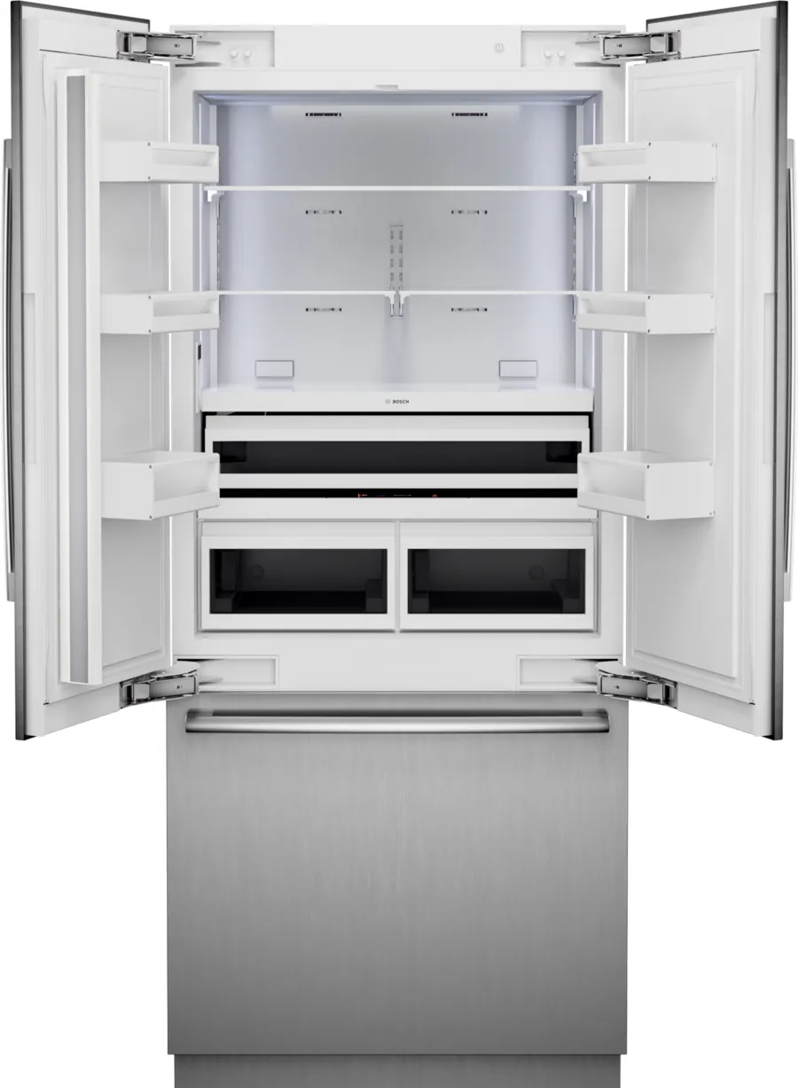 36" Bosch Benchmark Series French Door Bottom Mount Refrigerator - B36BT130NS