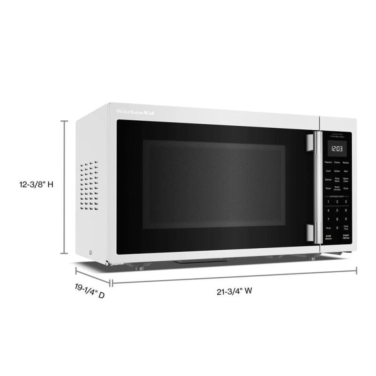22" KitchenAid 1.2 Cu. Ft. Countertop Microwave with Inverter Technology - YKMCS3020TWH