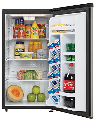 18 in. Freestanding Refrigerator 3.2 cu.ft. in Black, Danby DCR032A2BDD