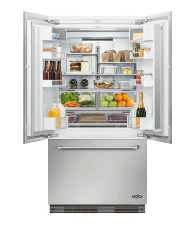 36" DCS ActiveSmart French Door Built-in Refrigerator with Ice & Water - RS36A72UC1