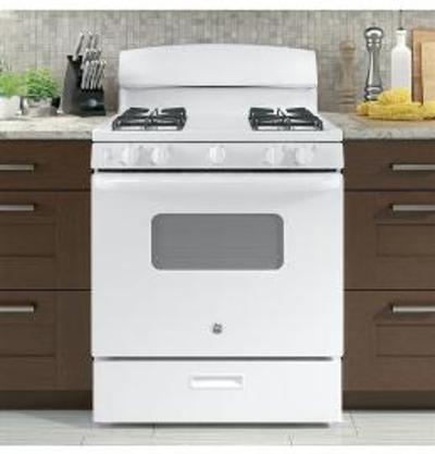 30" GE Free-Standing Standard Clean Gas Range - JCGBS10DEKWW