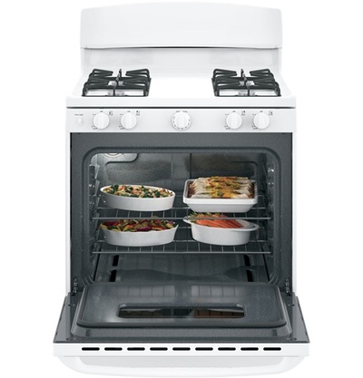 30" GE Free-Standing Standard Clean Gas Range - JCGBS10DEKWW