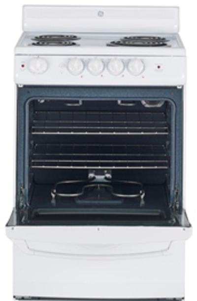 24" GE Free Standing Electric Standard Clean Range - JCAS724HWW
