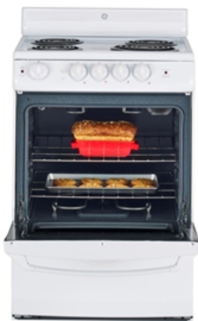 24" GE Free Standing Electric Standard Clean Range - JCAS724HWW