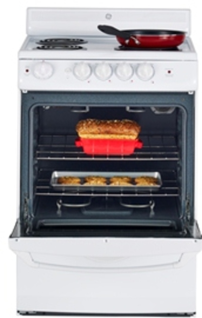 24" GE Free Standing Electric Standard Clean Range - JCAS724HWW
